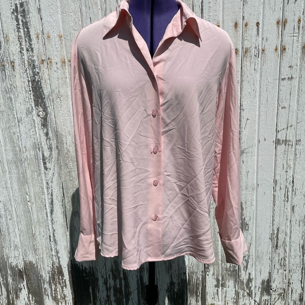 Bubble gum pink blouse